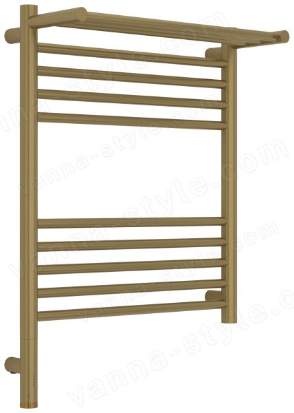 Полотенцесушитель электрический Сунержа Богема 3.1 L с полкой 50x60, золотой шелк