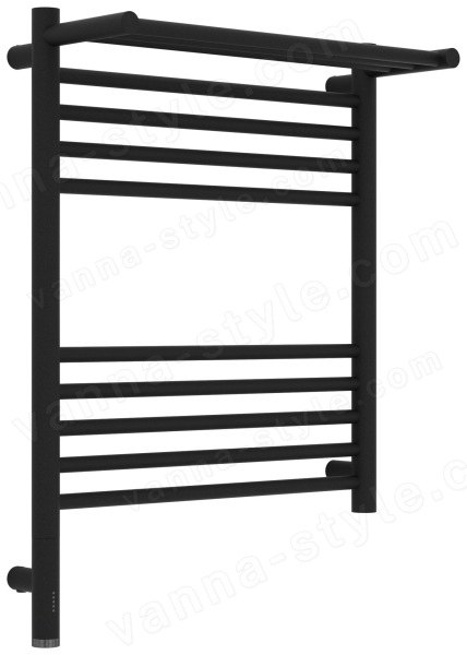 Полотенцесушитель электрический Сунержа Богема 3.1 L с полкой 50x60, тёмный титан муар