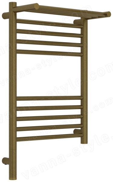 Полотенцесушитель электрический Сунержа Богема 3.1 L с полкой 40x60, бронза