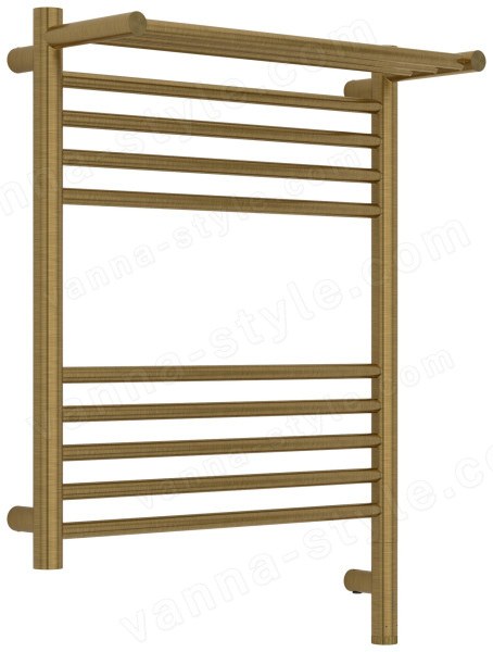 Полотенцесушитель электрический Сунержа Богема 3.1 R с полкой 50x60, латунь