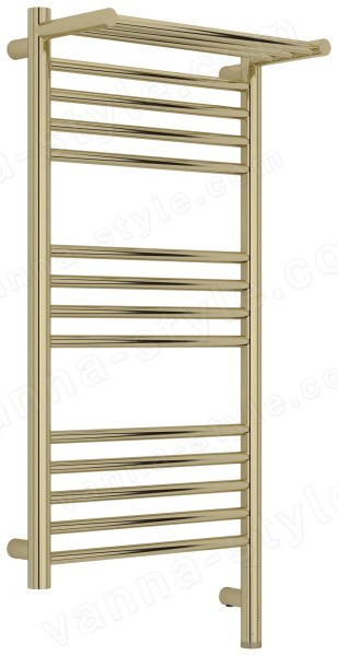 Полотенцесушитель электрический Сунержа Богема 3.1 R с полкой 40x80, шампань