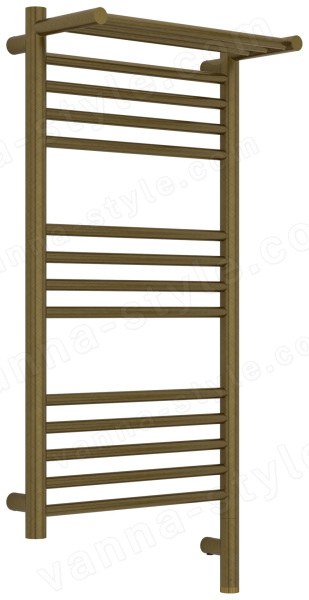 Полотенцесушитель электрический Сунержа Богема 3.1 R с полкой 40x80, бронза