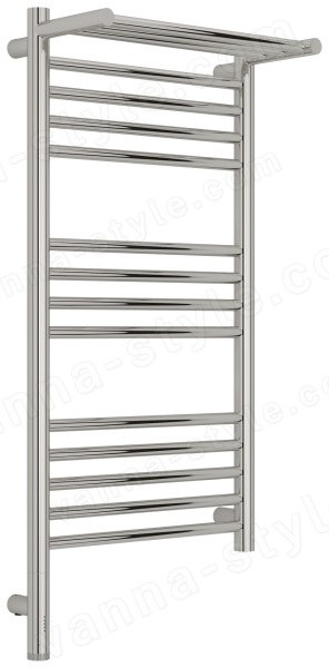 Полотенцесушитель электрический Сунержа Богема 3.1 L с полкой 40x80, хром