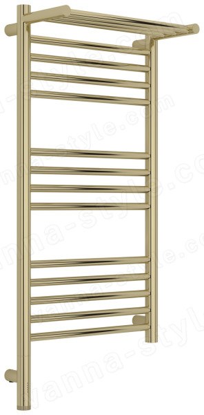 Полотенцесушитель электрический Сунержа Богема 3.1 L с полкой 40x80, шампань