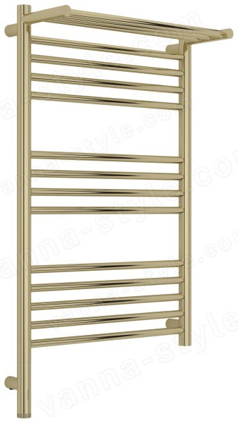 Полотенцесушитель электрический Сунержа Богема 3.1 L с полкой 50x80, шампань