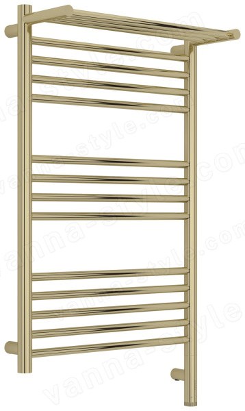 Полотенцесушитель электрический Сунержа Богема 3.1 R с полкой 50x80, шампань