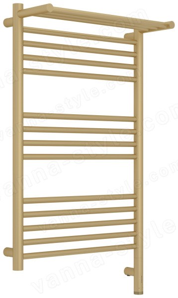 Полотенцесушитель электрический Сунержа Богема 3.1 R с полкой 50x80, шампань матовая