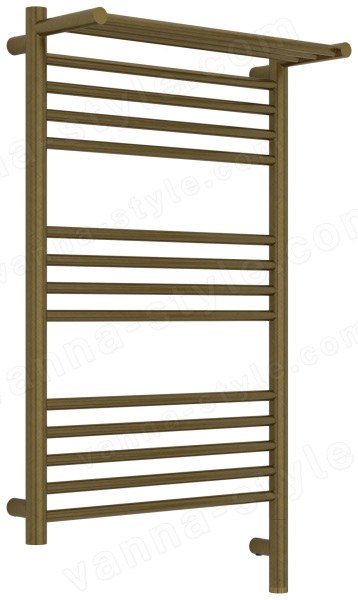 Полотенцесушитель электрический Сунержа Богема 3.1 R с полкой 50x80, бронза