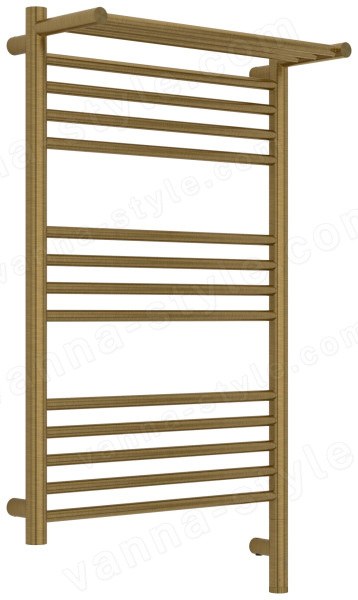 Полотенцесушитель электрический Сунержа Богема 3.1 R с полкой 50x80, латунь