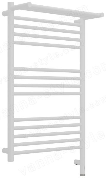 Полотенцесушитель электрический Сунержа Богема 3.1 R с полкой 50x80, белый матовый