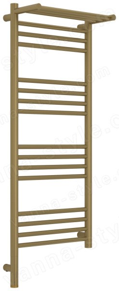 Полотенцесушитель электрический Сунержа Богема 3.1 L с полкой 40x100, золотой шелк