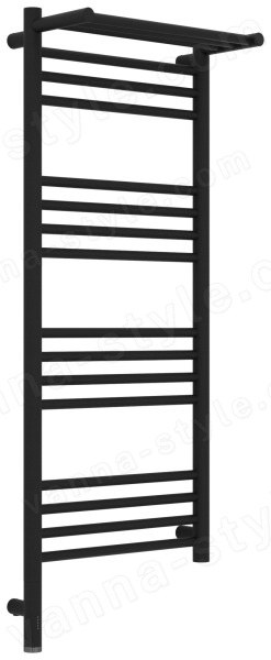 Полотенцесушитель электрический Сунержа Богема 3.1 L с полкой 40x100, тёмный титан муар
