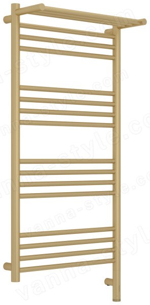 Полотенцесушитель электрический Сунержа Богема 3.1 R с полкой 50x100, шампань матовая