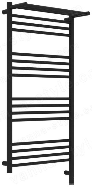 Полотенцесушитель электрический Сунержа Богема 3.1 R с полкой 50x100, тёмный титан муар