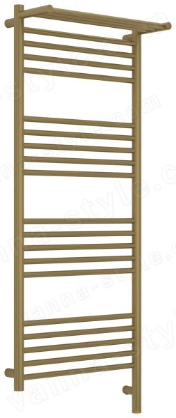 Полотенцесушитель электрический Сунержа Богема 3.1 R с полкой 50x120, золотой шелк