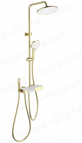 Душевая система Wonzon&amp;Woghand Muse Forte WW-B3580-BG, брашированное золото