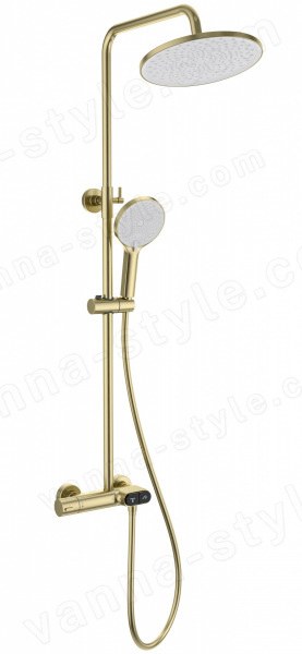 Душевая система Wonzon&Woghand Muse Corno WW-B2091-A-BG, брашированное золото