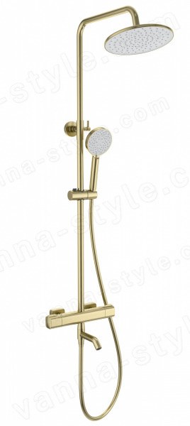 Душевая система Wonzon&amp;Woghand Stay 1 WW-B3051-A1-BG, брашированное золото