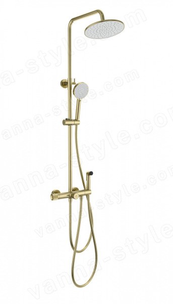 Душевая система Wonzon&Woghand WW-B3097-A-BG, брашированное золото