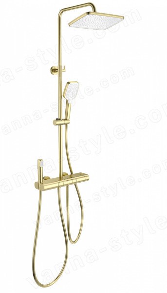 Душевая система Wonzon&amp;Woghand Muse Legato WW-B4129-BG, брашированное золото