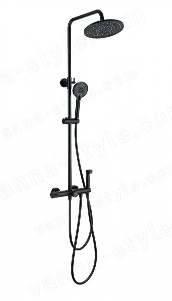 Душевая система Wonzon&Woghand WW-B3097-A-MB черная матовая
