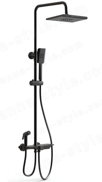 Душевая система Wonzon&Woghand WW-B3310-MB черная матовая