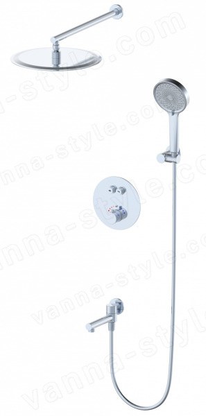 Встраиваемая душевая система Wonzon&Woghand Stick WW-88929010-CR, хром