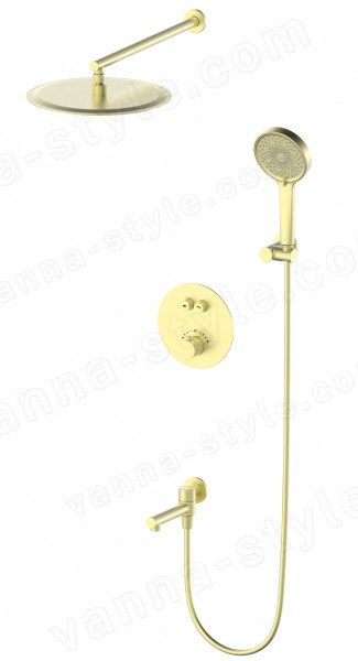 Встраиваемая душевая система Wonzon&Woghand Stick WW-88929010-BG, брашированное золото