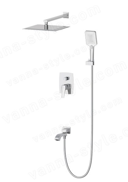 Встраиваемая душевая система Wonzon&amp;Woghand Flex WW-88939072-BN, брашированный никель