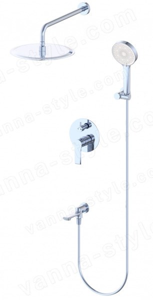 Встраиваемая душевая система Wonzon&Woghand Brilliant WW-88939079-CR, хром