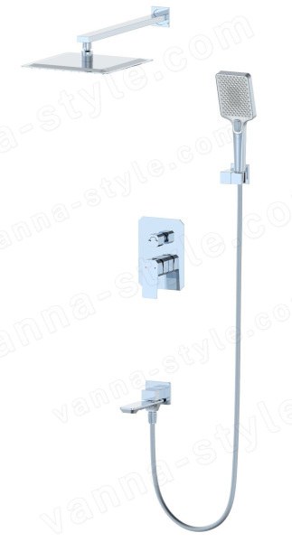 Встраиваемая душевая система Wonzon&Woghand Diamond WW-88939011-CR, хром