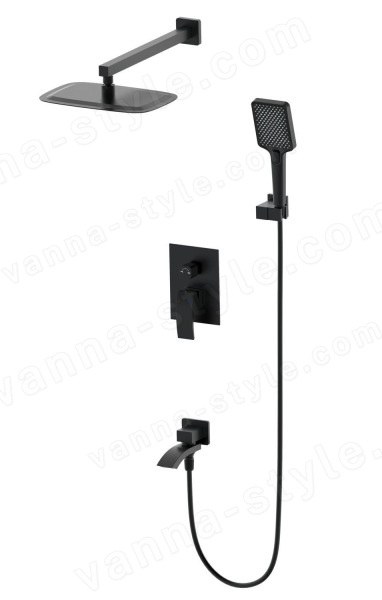 Встраиваемая душевая система Wonzon&Woghand Fit WW-88939009A-MB