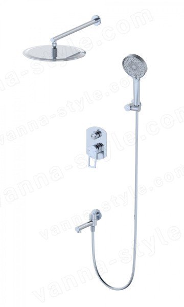 Встраиваемая душевая система Wonzon&amp;Woghand Frame WW-88939010-CR, хром