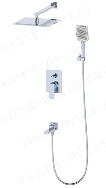 Встраиваемая душевая система Wonzon&amp;Woghand Edge WW-88939003-CR, хром