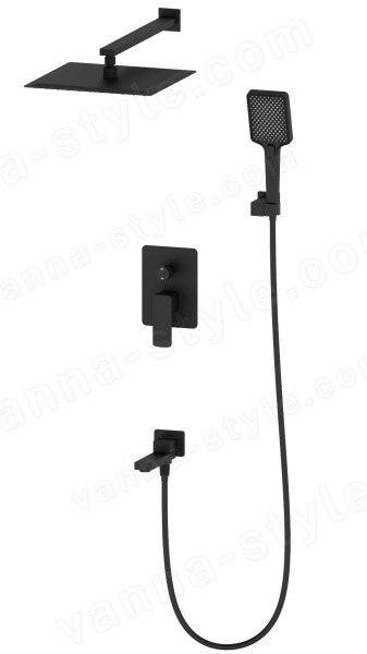 Встраиваемая душевая система Wonzon&Woghand Edge WW-88939003-MB
