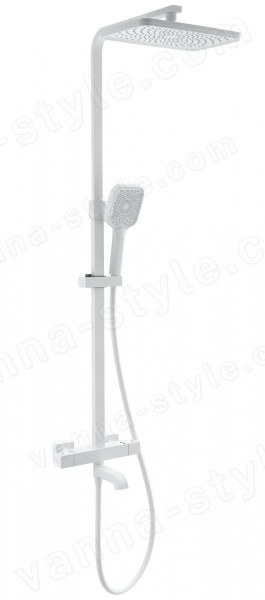 Душевая система Wonzon&amp;Woghand Stay 3 WW-B3026-T1-MW, белая матовая