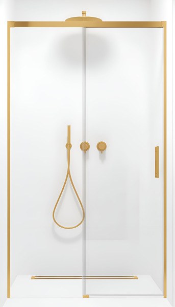 Душевая дверь Radaway Idea DWJ Gold 150 L, профиль золото, профиль золото