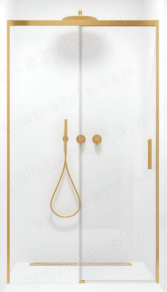 Душевая дверь Radaway Idea DWJ Gold 160 L, профиль золото, профиль золото