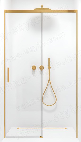 Душевая дверь Radaway Idea DWJ Gold 110 R, профиль золото, профиль золото