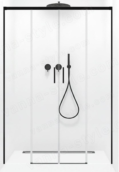Душевая дверь Radaway Idea Black DWD 200, профиль черный, профиль черный
