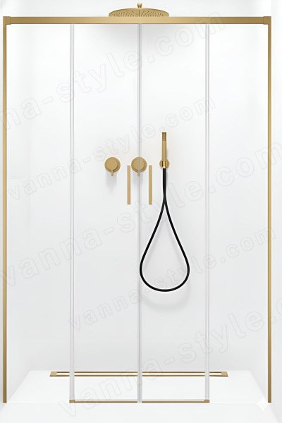 Душевая дверь Radaway Idea Brushed Gold DWD 190, профиль золото, профиль золото