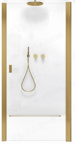 Душевая дверь Radaway Nes Brushed Gold DWJ I 80 R, профиль золото, профиль золото