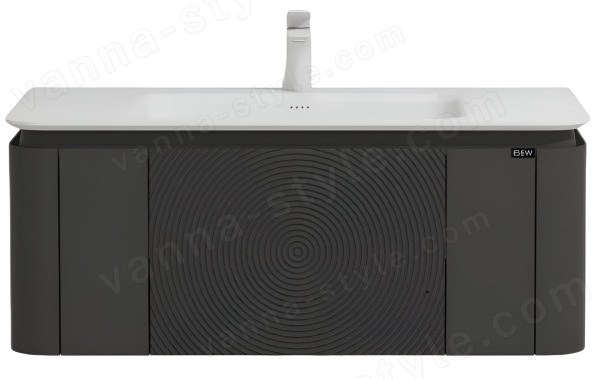Тумба с раковиной Black&amp;White Universe U930.1000 подвесная