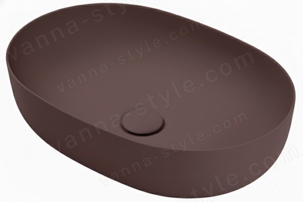 Накладная раковина Kerasan Nolita 534375 60x40, Borgogna matt 60x40, Borgogna matt