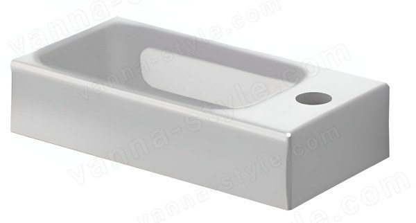Раковина Kerasan Cento 353701R*1 45x25, белая 45x25, белая