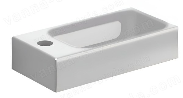 Раковина Kerasan Cento 353701L*1 45x25, белая 45x25, белая
