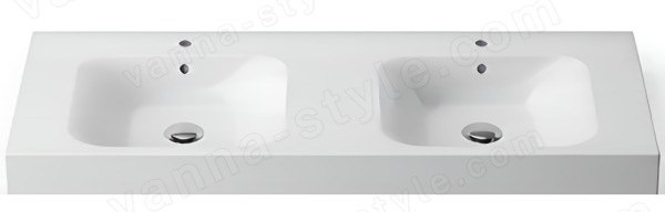Раковина Kerasan Cento 353601*1 140x45, белая 140x45, белая