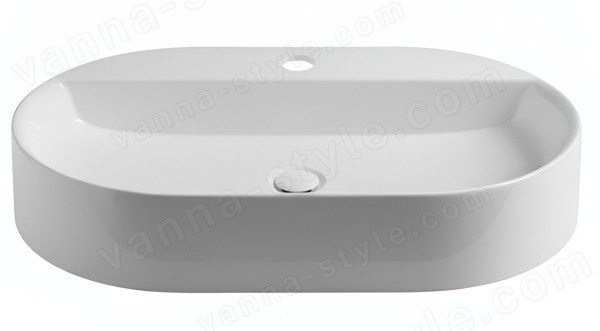 Накладная раковина Kerasan Ciotola 028501*1 65x40, белая 65x40, белая