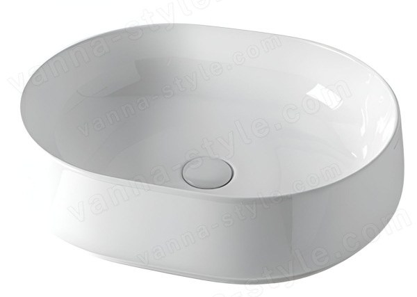 Накладная раковина Kerasan F10 460501 56x44, белая 56x44, белая
