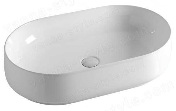 Накладная раковина Kerasan F10 460601 70x44, белая, белая